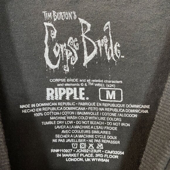 Tim Burton's Corpse Bride Emily The Corpse Bride T-Shirt Medium - Picture 4 of 4